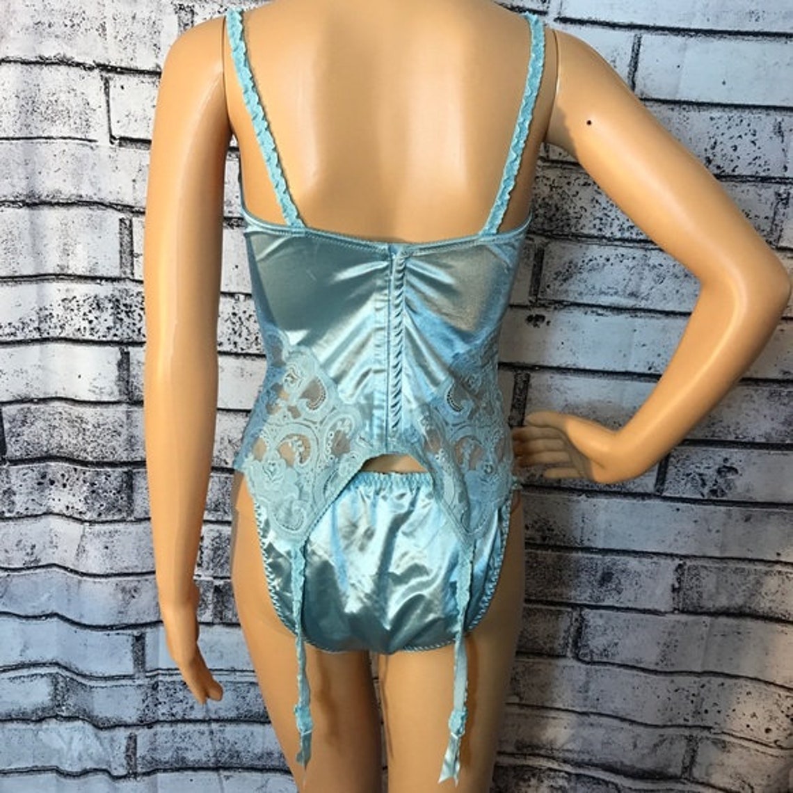 Vintage Christian Dior Ice Blue Lingerie Set Etsy