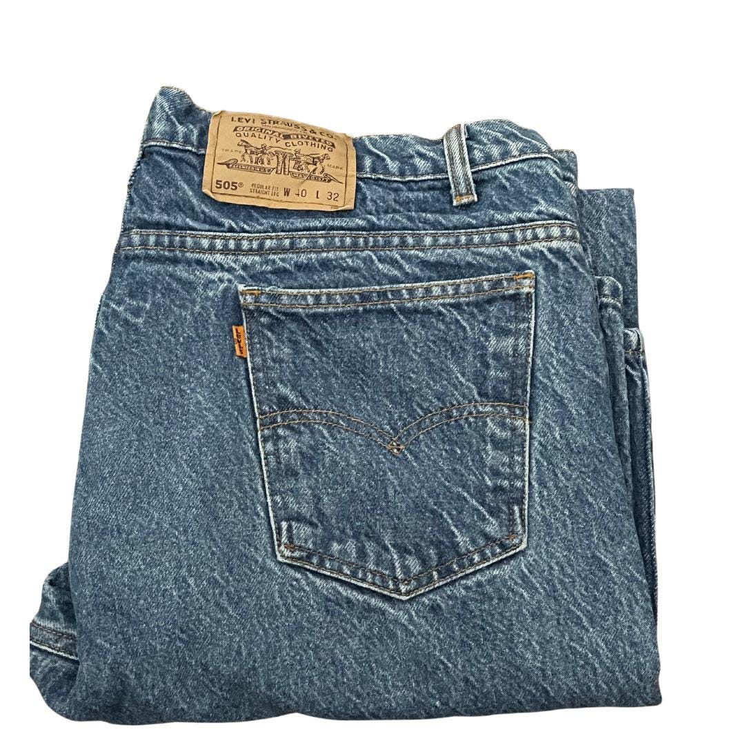 Vintage 90s Levi's 505 Orange Tab Made in Mexico Jeans 38x32 - Etsy
