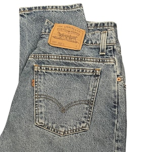 Vintage Levi&#39;s Jeans Orange Tab 951 | Made in USA | Relaxed Tapered Leg Denim