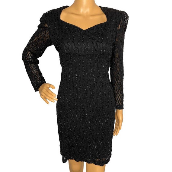 black dress with sparkly sleeves Long Music Recital Long Black / Size 24W Marienne Black Velvet Sequin Long Sleeve Mini Dress Main Vbarhmqrt Black Wedding Guest Dress