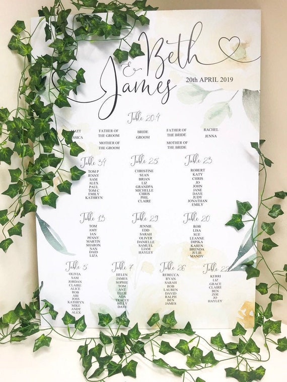 13+ Seating plan boards for weddings