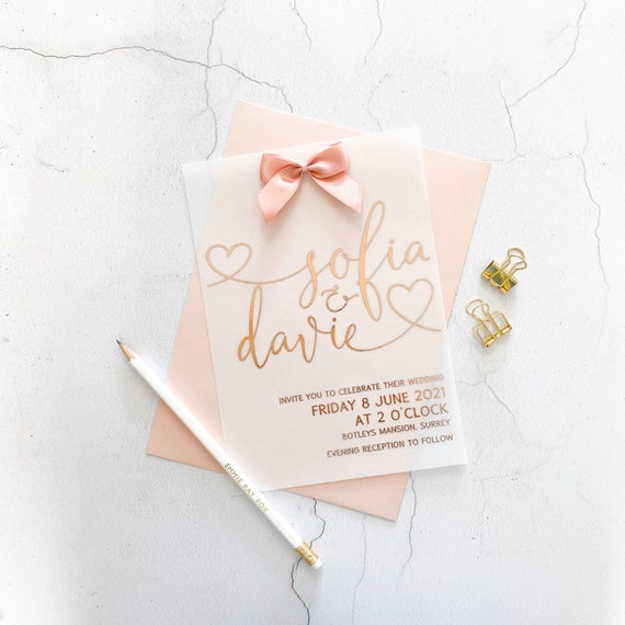 Vellum Paper Invitations