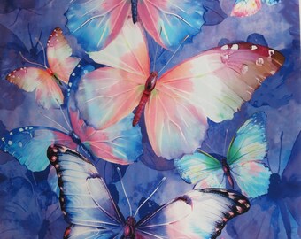 Timeless Treasures 24"x44" Butterfly Cotton Fabric Panel #CD 3776, Quilting Panel