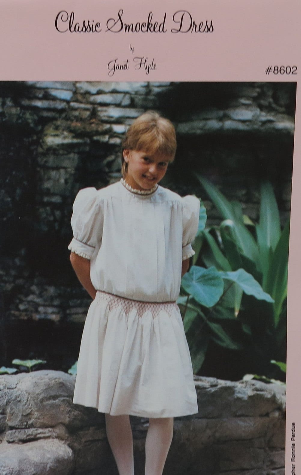 Janet Hyde Classic Smocked Dress Pattern, Vintage 1986 (sizes 4-12)