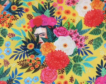 Floral Frida Fabric, Miriam BOS Design, Mexican Theme, Dear Stella Cotton