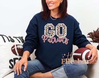 Custom Mascot Shirt – Team Name Leopard Mascot Shirt, Personalized School Spirit Shirt, Custom Football Mom Shirt, Game Day Tee