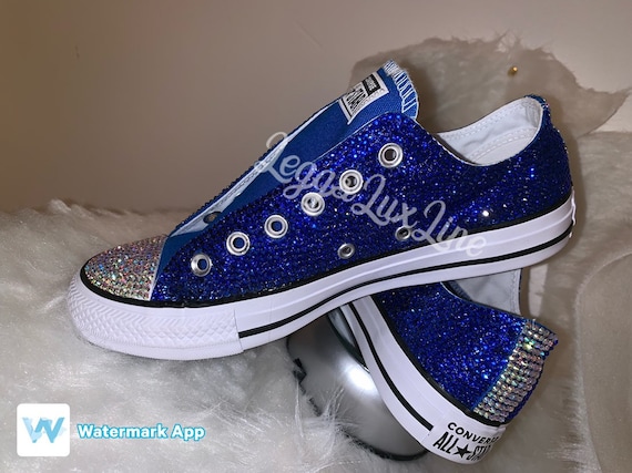 Blinged out Converse | Etsy