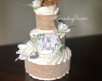 boho diaper cake ideas