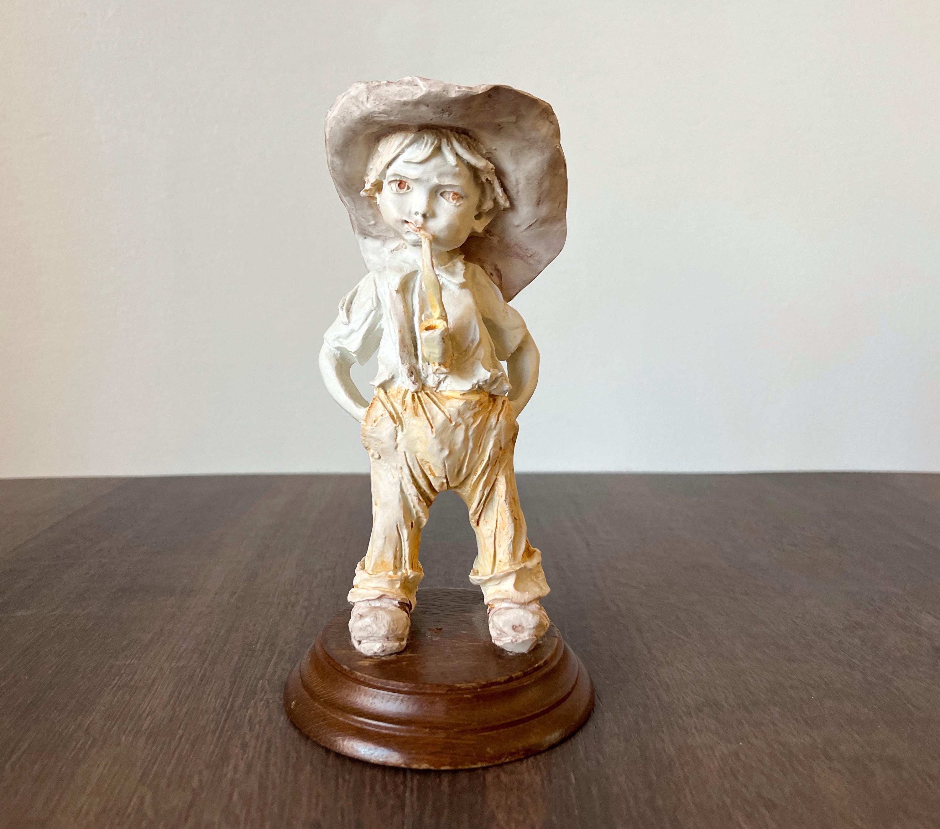 陶器子供置物作家イタリア floner ce Giuseppe armani 陶器子供置物