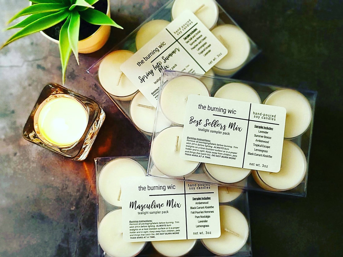 Tealight Sampler SetTealight HolderTealightsSamplesAll Etsy