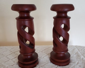 Solid Wood Taper Candle Holders