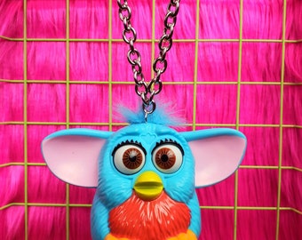 Furby Earrings Or Necklace Y2K Early /'00s 90/'s Harajuku Kawaii Pastel Goth Nostalgia Aesthetic Toy Retro Pop Culture Gift Idea