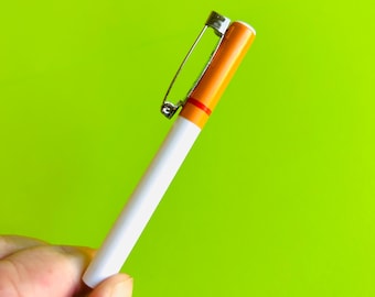 Cigarette Pin Cigarette Brooch Halloween Accessories Halloween Kitschy Pin Kitschy Brooch Accessories Weird Pin Accessories Weird Brooch