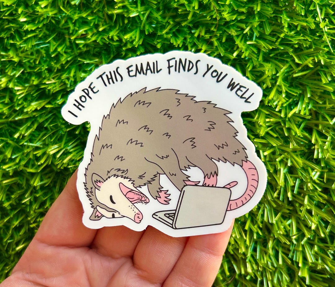 Pusing Sticker Possum Sticker Fun Stickers Water Bottle Sticker Cute Sticker Cute ...