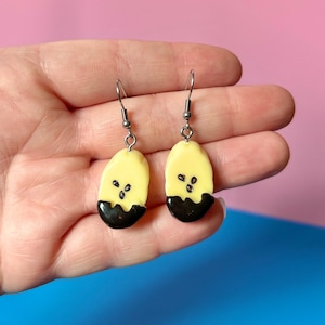 Chocolate Banana Earrings Kitschy Earrings Kawaii Earrings Food Earrings Summer Earrings Spring Earrings Gifts For Her Funky Earrings