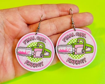 Horror Movie Earrings Movie Earrings Horror Jewelry Handmade Earrings Handmade Jewelry Alien Bratz Halloween Earrings Halloween Jewelry