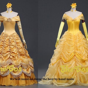 Belle Costume Adult Beauty and the Beast Disney Princess - Etsy
