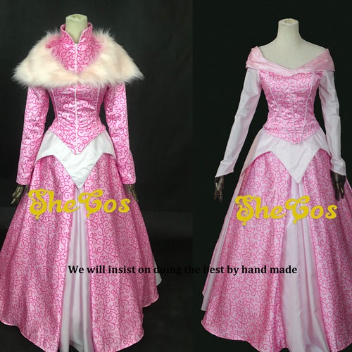 Disney Inspired Sleeping Beauty Costume Adult Aurora Dress - Etsy