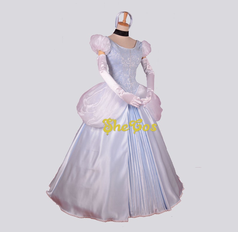 Disney Princess Cinderella Costume Cosplay outfit Cinderella Dress adult