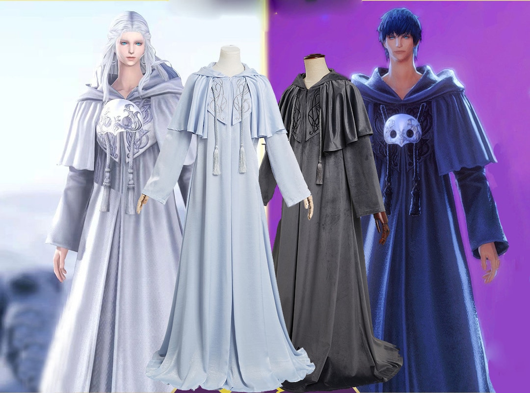 Final Fantasy XIV Sophist's Robe Embroidery Cosplay Etsy