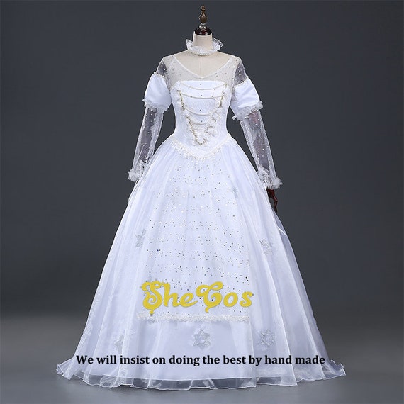 Alice Im Wunderland Weisse Konigin Kostum Erwachsene Cosplay Etsy