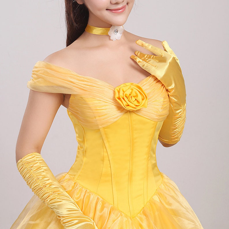 Beauty And Beast Belle Cosplay Costume 3 style Classic Ballgown dress
