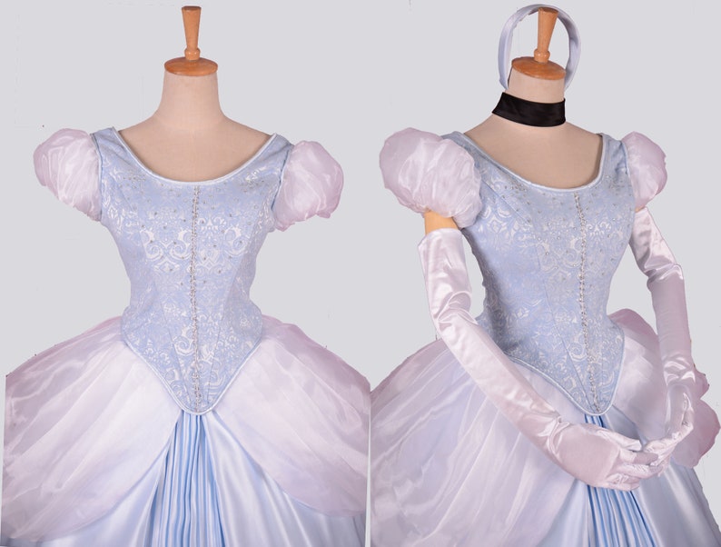 Disney Princess Cinderella Costume Cosplay outfit Cinderella Dress adult