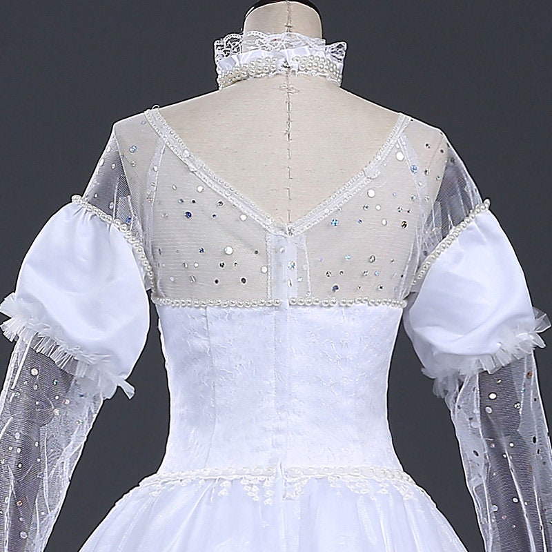 Alice in the Wonderland White Queen Costume Adult Cosplay Etsy Australia