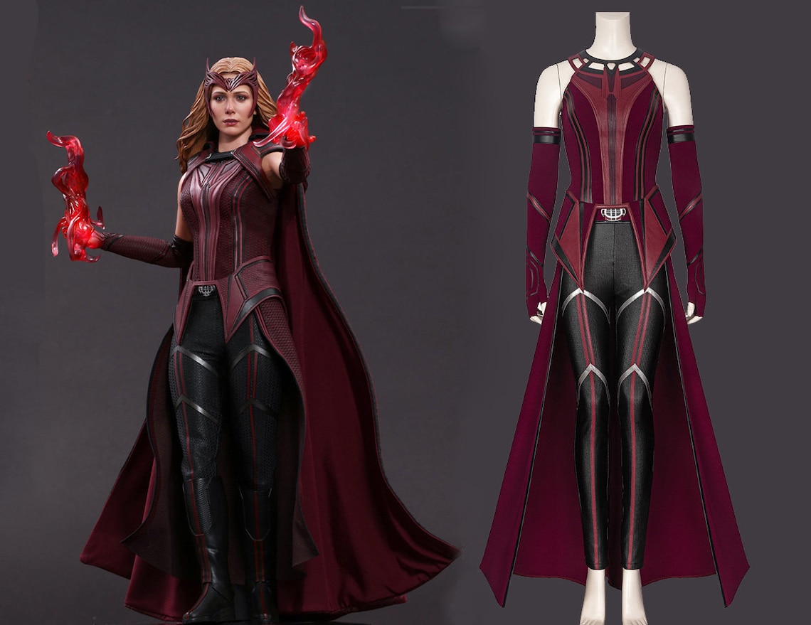 Wanda Vision Scarlet cosplay costume Witch Wanda cosplay dress Etsy