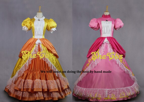 Peach Costume Super Mario Princess Daisy and Peach Cosplay | Etsy New  Zealand
