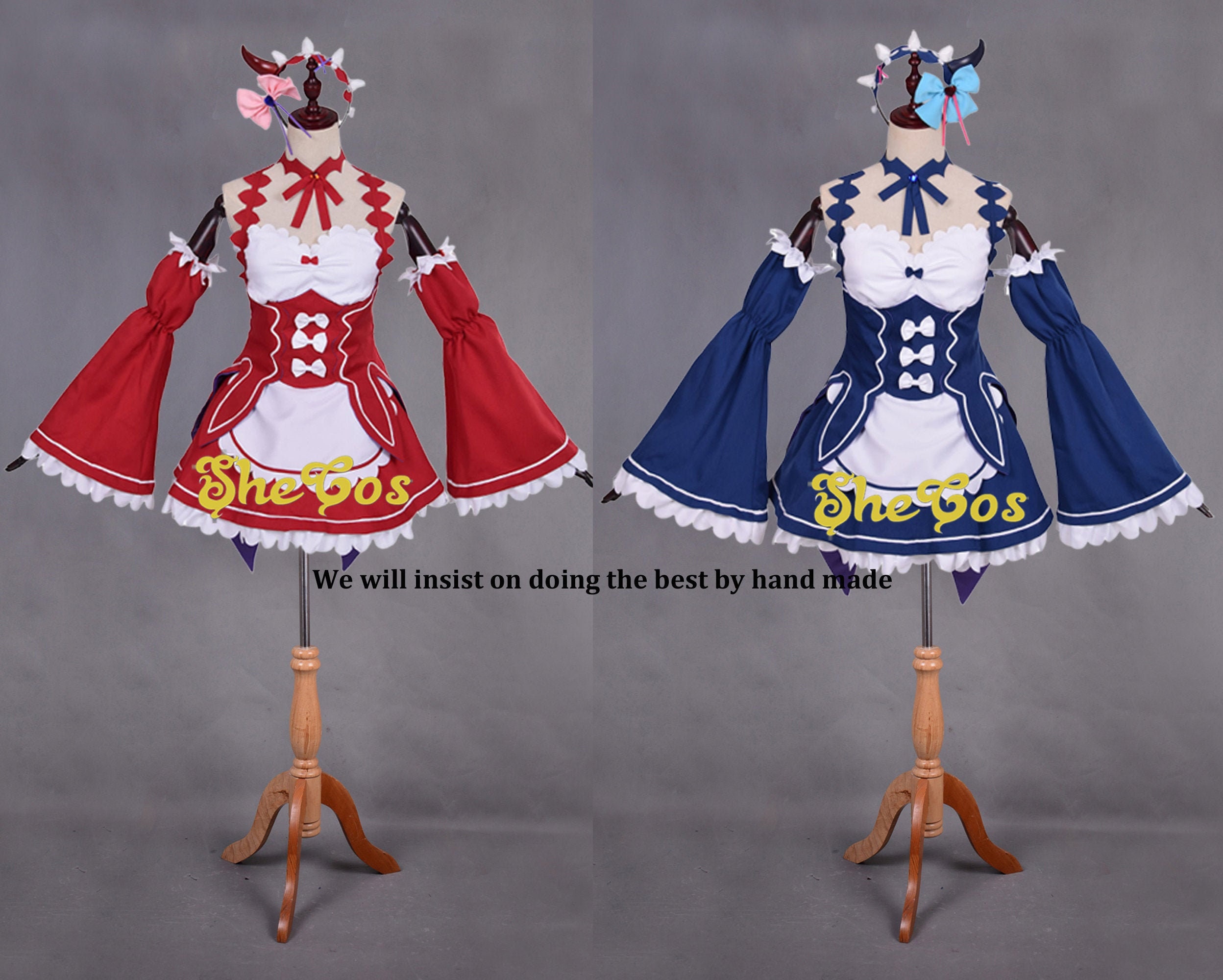 Rem Ram Costume Re Zero Rem And Ram Little Devil Maid Dress Etsy