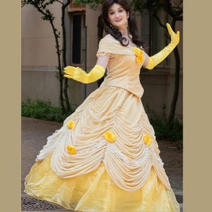 Beauty and the Beast Princess Belle Dress Cosplay Costume