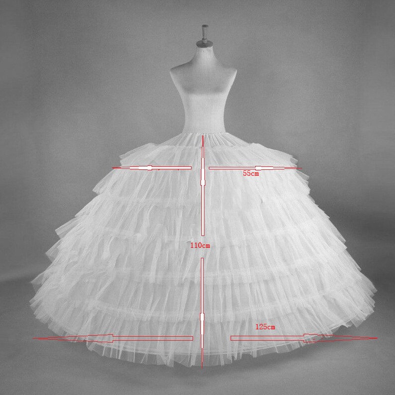 6 Hoops Petticoat Crinoline hoop skirt Disney Princess Etsy