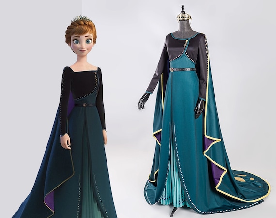 beginnen Luiheid Egyptische Frozen 2 Anna vestido de reina adulto Anna traje impreso | Etsy España