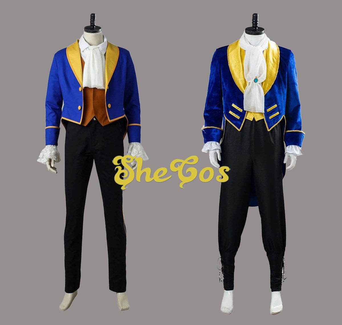 Beauty and the Beast Prince Tuxedo Halloween Cosplay Costume Men Full Outfit 