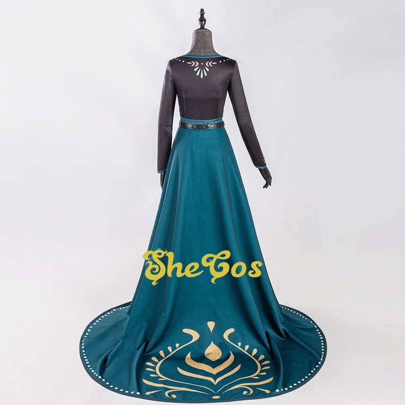 Frozen 2 Anna Queen Dress Adult Anna Costume Printed Cosplay Etsy UK