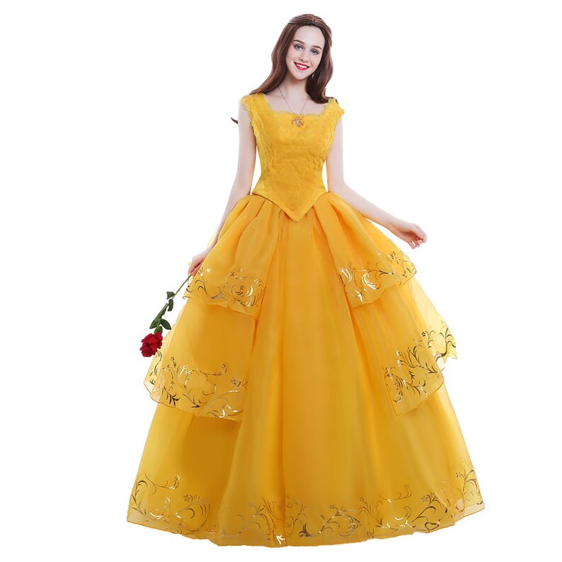 Belle costume adult Beauty and the Beast Disney Movie Etsy