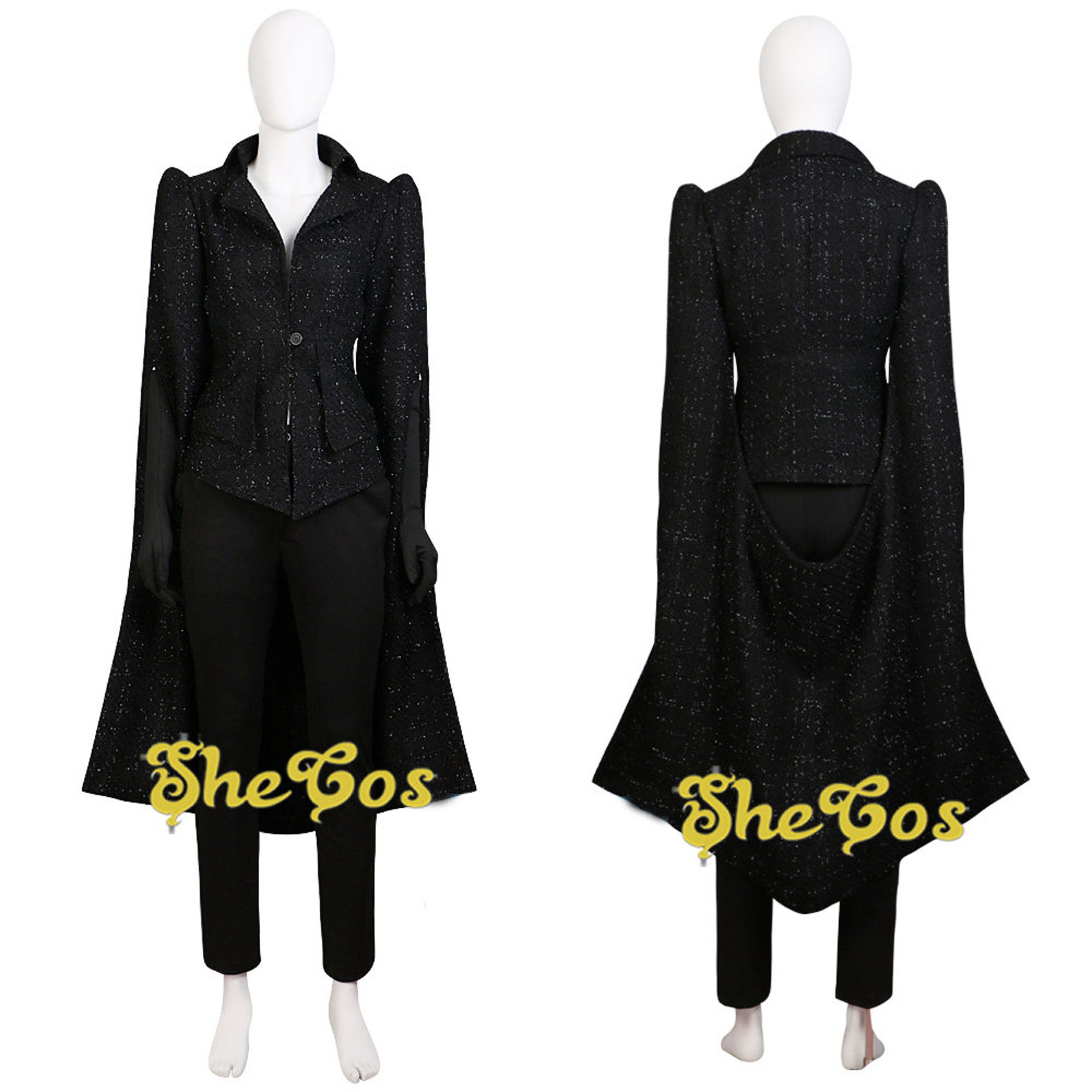 High Quality Cruella dress Cruella Black Coat Outfits Etsy