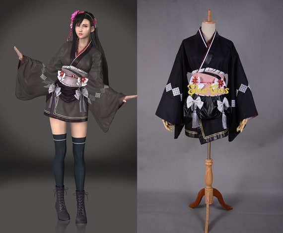 Tifa Kimono Dress Final Fantasy VII 7 Remake Tifa Lockhart | Etsy