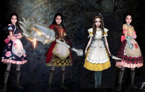 Alice Madness Returns Royal Cosplay Costutme Alice Halloween - Etsy UK