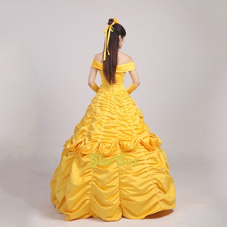 Beauty And Beast Belle Cosplay Costume 3 style Classic Ballgown dress