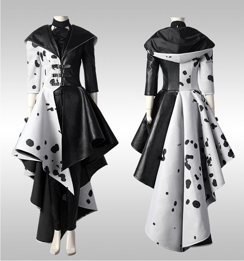 High Quality Cruella Dress 2021 Cruella Cosplay Costume Jacket Etsy Uk