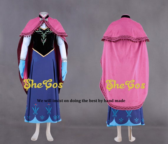 Frozen Anna disfraz adulto Frozen Anna Bordado Coronación | Etsy México