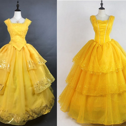 Princess Belle Gown Beauty and the Beast Costume Ball Dress - Etsy
