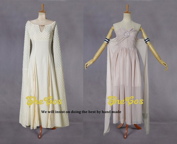 Game Of Thrones Daenerys Targaryen Costume Cosplay White Etsy