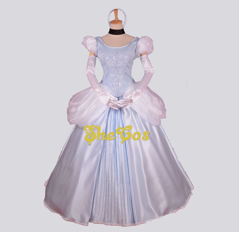 Disney Princess Cinderella Costume Cosplay outfit Cinderella Dress adult