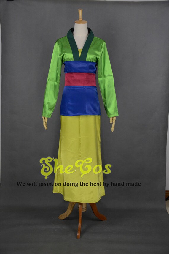Mulan Costume Adult Cosplay Disney Princess Mulan Dress for | Etsy Singapore
