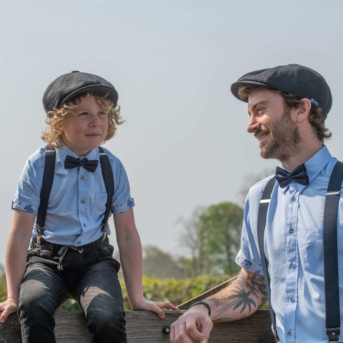 Englische Vater und Sohn passende Newsboy Caps Papa und Sohn Etsy