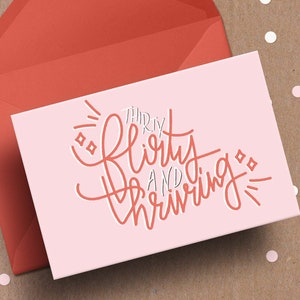 Biglietto per il 30° compleanno / Biglietto digitale / Biglietto stampabile / Biglietto 5x7 attivo
