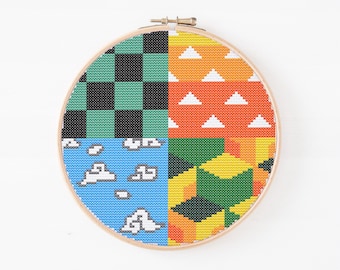 Anime-kruissteekpatroon | Digitale download